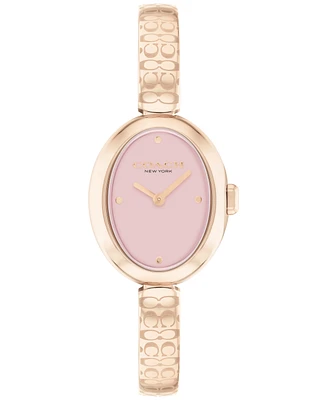 Coach Women's Sammy Carnation Gold Tone Stainless Steel Bangle Bracelet Watch, 22.5mm