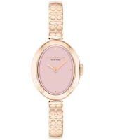 Coach Women's Sammy Carnation Gold Tone Stainless Steel Bangle Bracelet Watch, 22.5mm