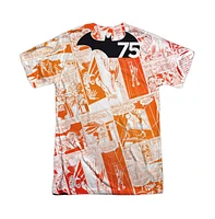 Batman Men's 75 Panels (Front/Back Print) Short Sleeve Adult Poly Crew Tee / T-Shirt