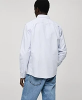 Mango Men's Slim-Fit Kodak-Striped Cotton Shirt