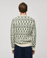 Mango Men's Slim-Fit Holiday Knit Sweater