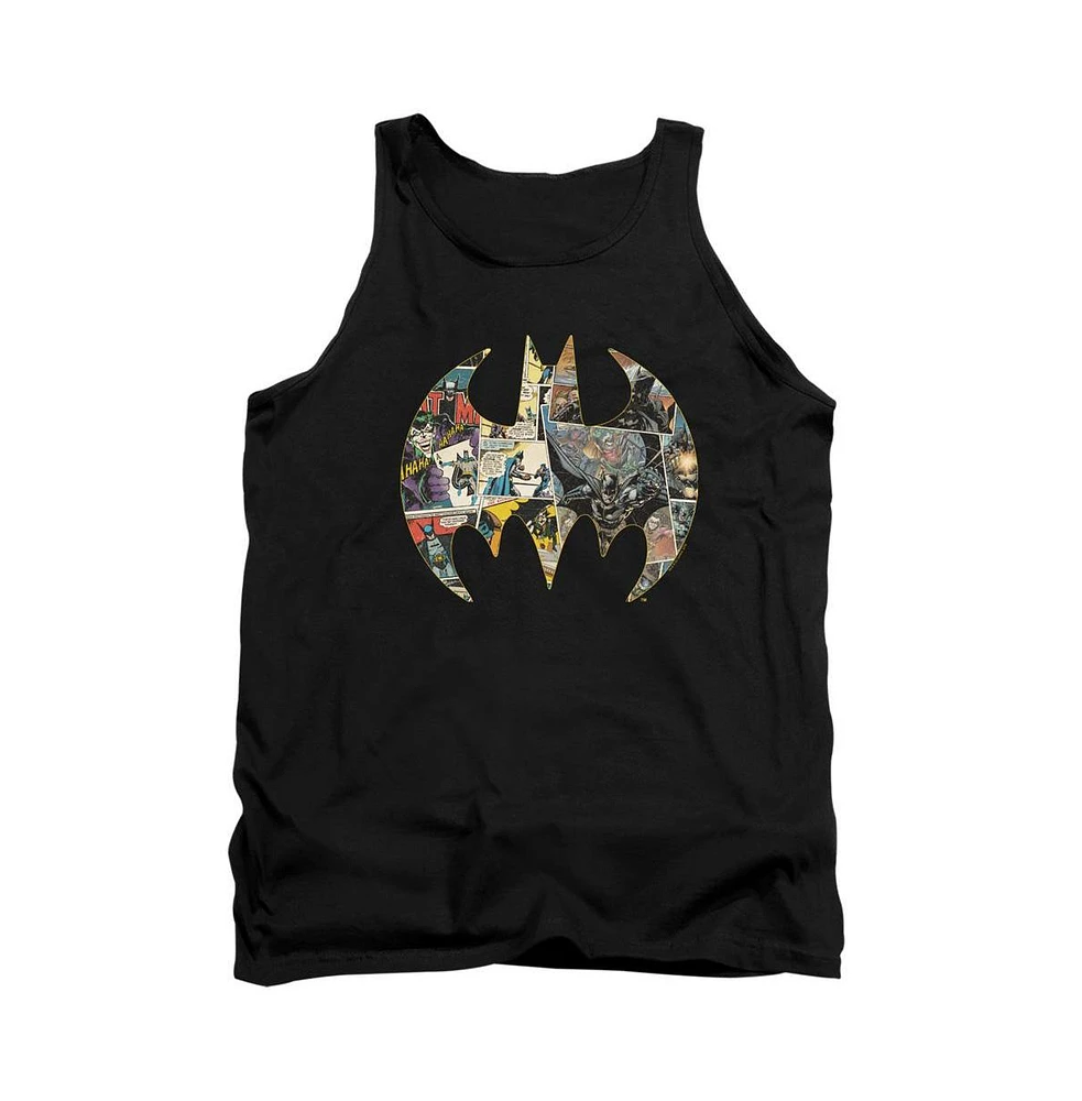 Batman Men's Collage Shield Adult Tank Top