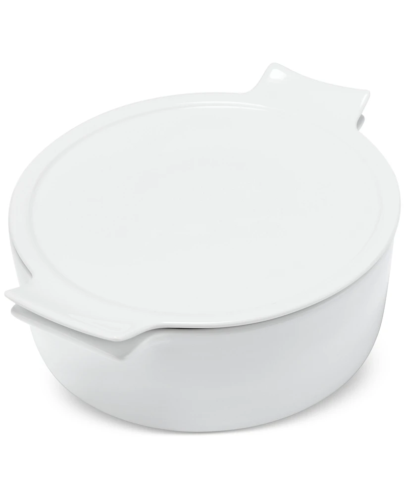 The Cellar Whiteware James Covered Vegetable Bowl, Exclusively at Macy's