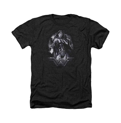 Batman V Superman Men's Rainy Night Adult Heather Tee / T-Shirt