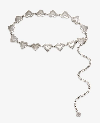 Steve Madden Women's Heart Conch Chain Belt