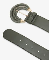 Steve Madden Women's Wrapped Stretch Faux-Leather Belt