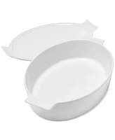 The Cellar Whiteware James Collection Oval Baker With Lid, Exclusively at Macy's