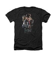 Harry Potter Big & Tall Deathly Hollows Cast Adult Heather Tee / T-Shirt