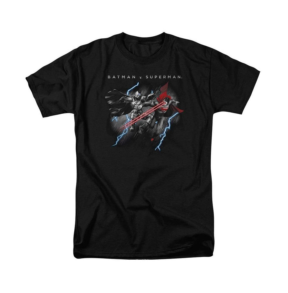 Batman V Superman Men's Lightning Fight Short Sleeve Adult Tee / T-Shirt