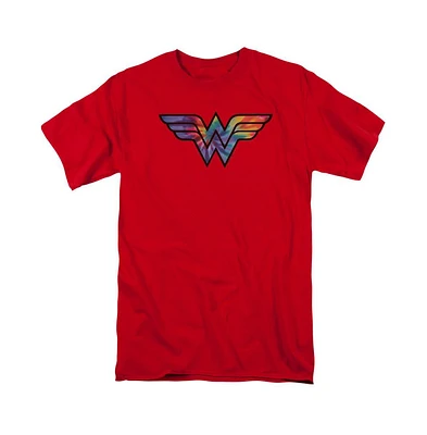 Dc Wonder Woman Big & Tall Dc Comics Wonder Woman Wonder Woman Tie Dye Logo Short Sleeve Adult Tee / T-Shirt