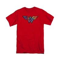 Dc Wonder Woman Big & Tall Dc Comics Wonder Woman Wonder Woman Tie Dye Logo Short Sleeve Adult Tee / T-Shirt