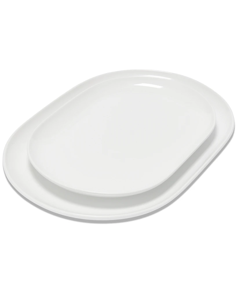 The Cellar Whiteware James Oval Platters, Set of 2, Exclusively at Macy's