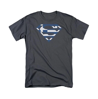 Superman Big & Tall Greek Shield Short Sleeve Adult Tee / T-Shirt