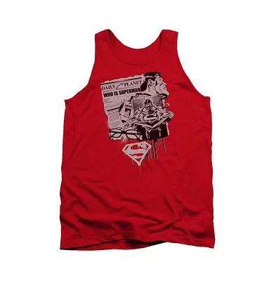 Superman Mens Identity Adult Tank Top