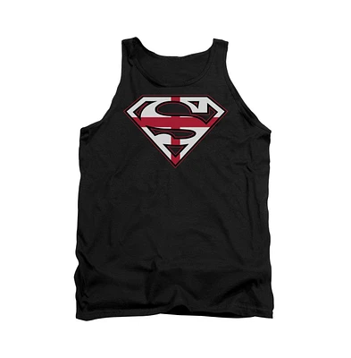 Superman Mens English Shield Adult Tank Top