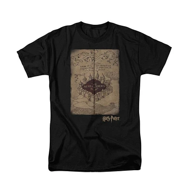 Harry Potter Men's Marauders Map Short Sleeve Adult Tee / T-Shirt