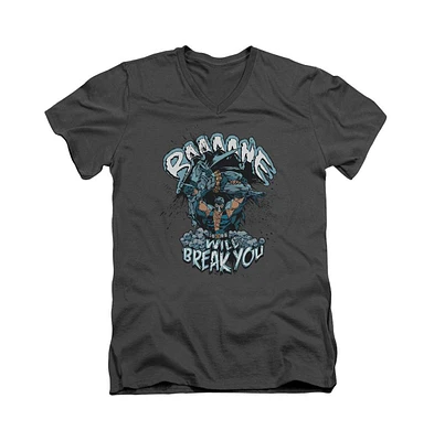 Batman Men's Bane Will Break You Short Sleeve Adult V Neck Tee / T-Shirt