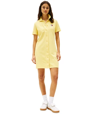 Tommy Jeans Women's Mini Short-Sleeve Polo Dress