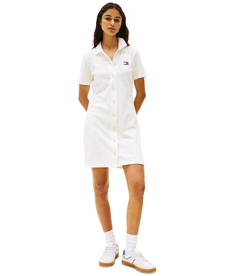 Tommy Jeans Women's Mini Short-Sleeve Polo Dress