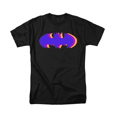 Batman Big & Tall Tri Colored Symbol Short Sleeve Adult Tee / T-Shirt