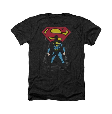 Superman Men's Dark Alley Adult Heather Tee / T-Shirt