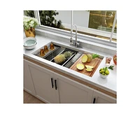 Casainc Undermount Kitchen Sink with Accessories