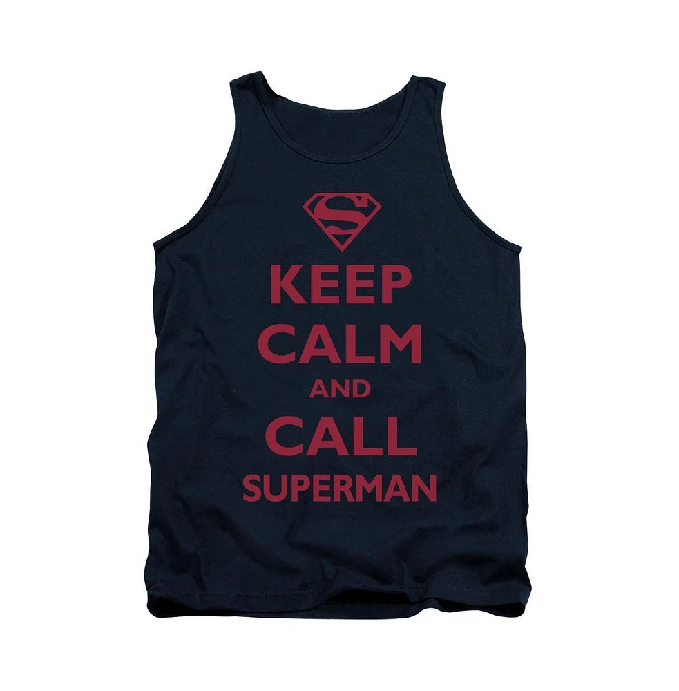 Superman Men's Call Adult Tank Top