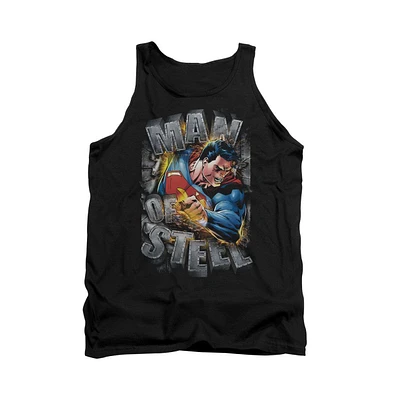 Superman Men's Ripping Steel Adult Tank Top