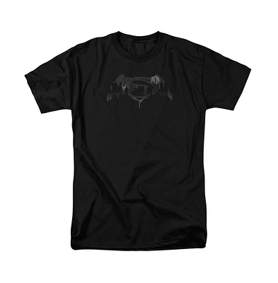 Batman V Superman Big & Tall Cityscape Logo Short Sleeve Adult Tee / T-Shirt