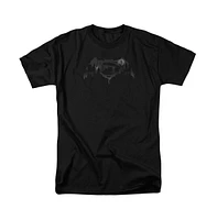 Batman V Superman Big & Tall Cityscape Logo Short Sleeve Adult Tee / T-Shirt