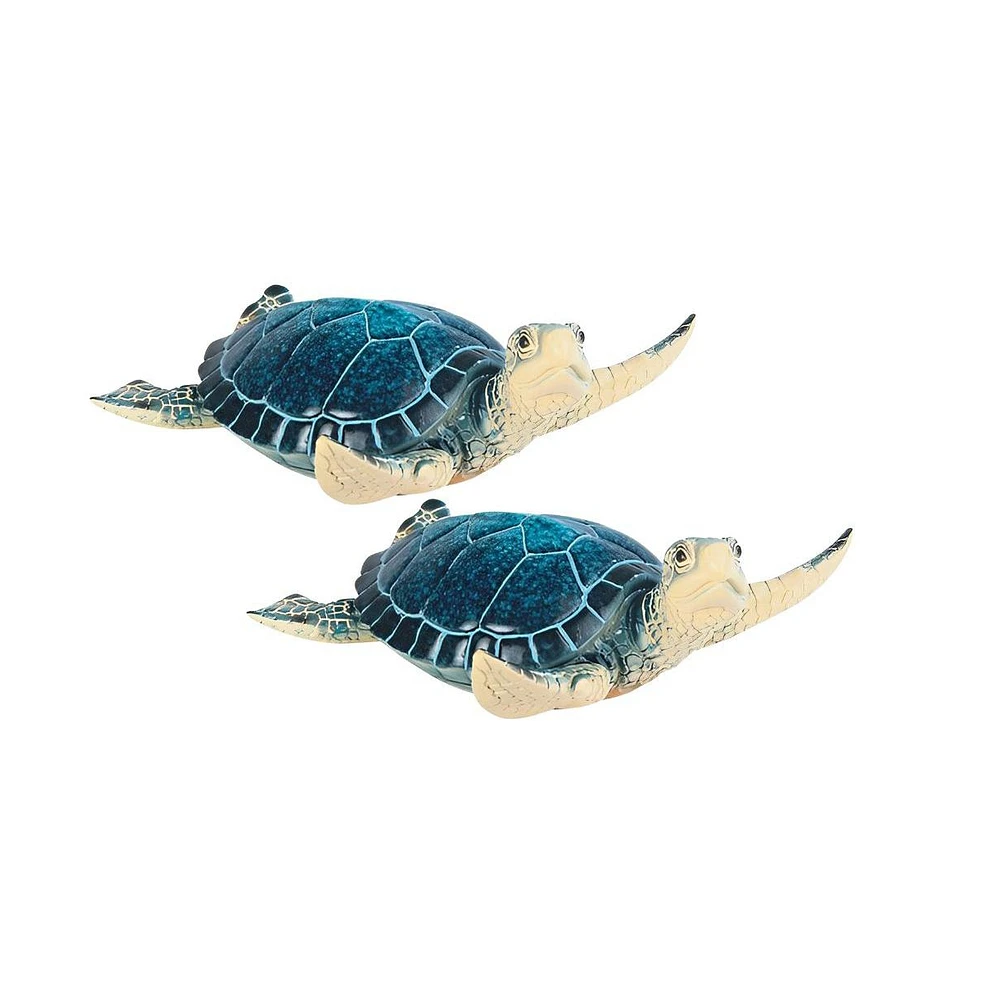 Fc Design "2-pc Set" 6"W Sea Turtle Swimming Figurine Statue Ornament Home Room Office Decor and Perfect Ideas for Housewarming