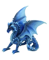 Fc Design "2-pc Set" 8.5"W Blue Dragon Sitting Figurine Statue Ornament Home Room Office Decor and Perfect Ideas for Housewarming, Holidays and Birthd