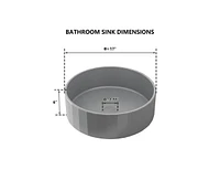 Casainc Circular Vessel Bathroom Sink