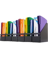 Iris Usa Letter/Legal File Metal Magazine File Holders, Black - 6Pack