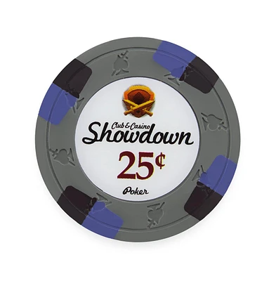 Slickblue Showdown 13.5-gram Poker Chips (25-pack) - Clay Composite $0.25