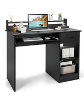 Gouun Study Laptop Table with Drawer and Keyboard Tray