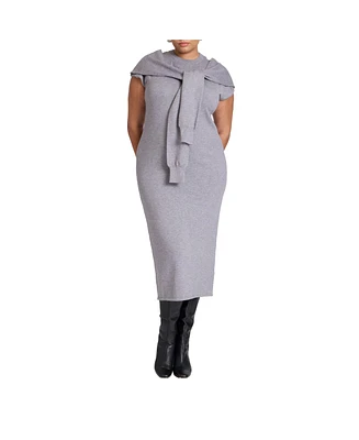 Eloquii Plus Sleeve Detail Sweater Dress