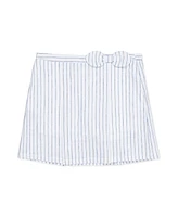 Hope & Henry Little Girls Linen Pull-On Pleated Bow Skort