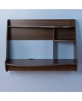 Slickblue Wall-Mount Modern Floating Desk for Laptop Computer or Tablet