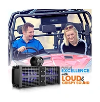 Pyle 11" Powered Atv/Utv Soundbar System with Bluetooth & Led Lights