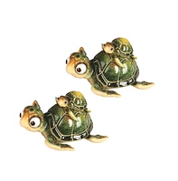 Fc Design "2-pc Set" 6"W Green Sea Turtle with Baby Figurine Statue Ornament Home Room Office Decor and Perfect Ideas for Housewarming, Holidays and B