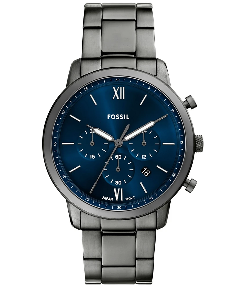 Fossil Men's Neutra Chronograph Smoke Stainless-Steel Watch, 44mm