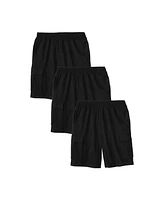 KingSize Big & Tall Lightweight Jersey Cargo Shorts, 3-Pack