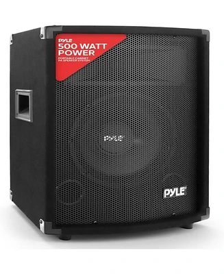 Pyle 500 Watt 10" 2-Way Speaker Cabinet with Horn and Tweeter