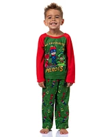 Pj Masks Toddler Boys Gekko Catboy Owlette My Favorite Christmas Heroes Pajama Set