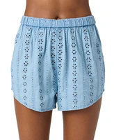 O'Neill Women's Cotton Pam Eyelet Cover-Up Shorts