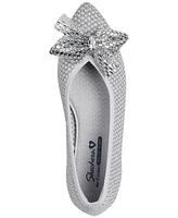 Skechers Women's Cleo Point Bow - Shimmery Shine Skimmer Flats from Finish Line