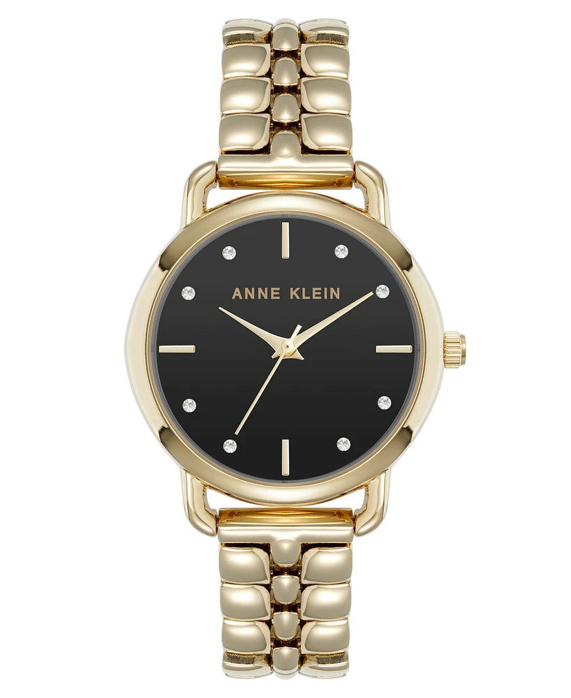 Anne Klein Women's Quartz Signature Gold-Tone Metal Alloy Watch