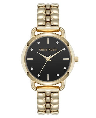 Anne Klein Women's Quartz Signature Gold-Tone Metal Alloy Watch
