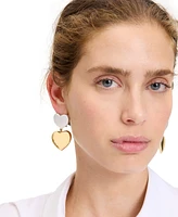Kate Spade New York Enamel Graduated Double Heart Drop Earrings